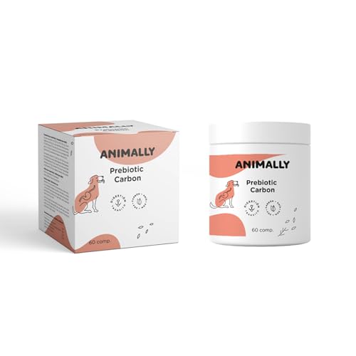 Animally Prebiotic Carbon 60 Tabletten. Gesundheit der Verdauung. Präbiotika für Hunde und Katzen. von Animally