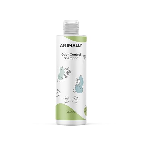 Animally Geruchskontrolle Shampoo. Geruchshemmendes und talgregulierendes Shampoo für Hunde und Katzen. Veganes, sulfat- und parabenfreies Shampoo. 250 ml Animally Geruchskontrolle Shampoo. Geruchshemmendes und talgregulierendes Shampoo für Hunde und Katzen. Veganes, sulfat- und parabenfreies Shampoo. 250 ml von Animally