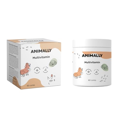 Animally Multivitamin 60 Tabletten. Stärkt das Immunsystem und die Kognition von Hunden und Katzen. von Animally