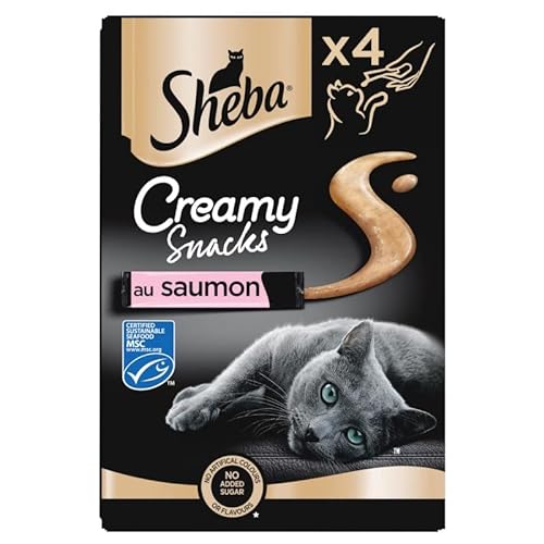 Animals Sheba – Creamy Snacks Leckerlis für Katzen für Erwachsene 4 x 12 g – 4 Stück von Animals