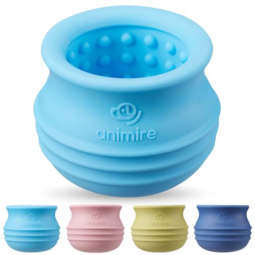 Animire Leckerli-Dosierendes Hundespielzeug, langlebig, interaktives Puzzle-Spielzeug für Hunde, füllbare Hundeanreicherung, gefrorenes Lecklecken-Spielzeug für Langeweile, BPA-freies Silikon von Animire