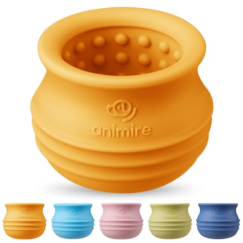 Animire Leckerli-Dosierendes Hundespielzeug, langlebiges interaktives Puzzle-Spielzeug für Hunde, füllbare Hundeanreicherung, gefrorenes Lecklecken-Spielzeug für Langeweile, BPA-freies Silikon von Animire