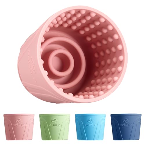 Hund Slow Feeder Lick Bowl, Angstabbau Hund Leckmatte Leckmatte Lecken Spender, rutschfest Anti-Ersticken Langsam Fressen Leckschüssel für kleine, mittelgroße und große Rassen Hunde, BPA-freies Hund Slow Feeder Lick Bowl, Angstabbau Hund Leckmatte Leckmatte Lecken Spender, rutschfest Anti-Ersticken Langsam Fressen Leckschüssel für kleine, mittelgroße und große Rassen Hunde, BPA-freies von Animire