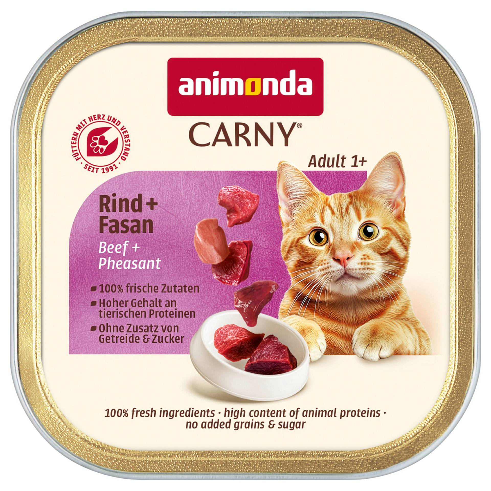 Animonda Carny Adult 32 x 85 g - Rind & Fasan von Animonda Carny