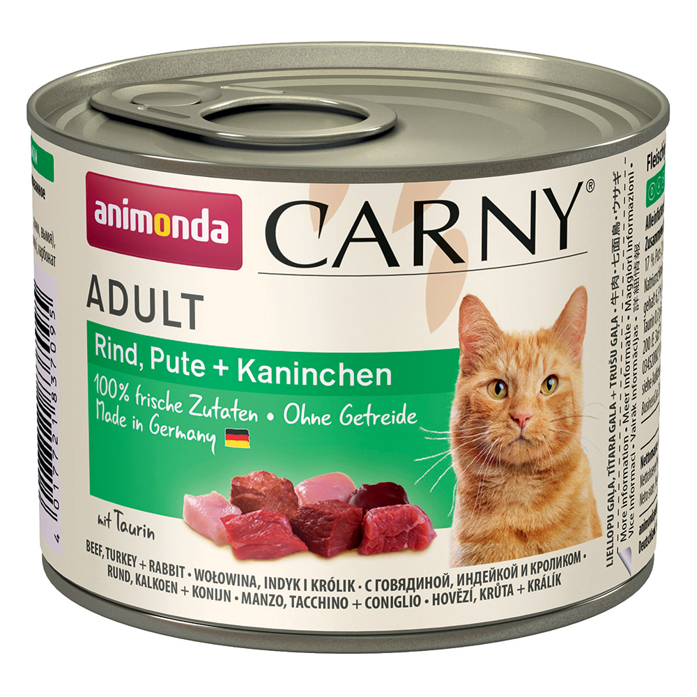 animonda Carny Adult 6 x 200 g - Rind, Pute & Kaninchen von Animonda Carny