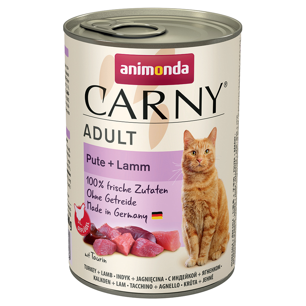 animonda Carny Adult 6 x 400 g - Pute & Lamm von Animonda Carny