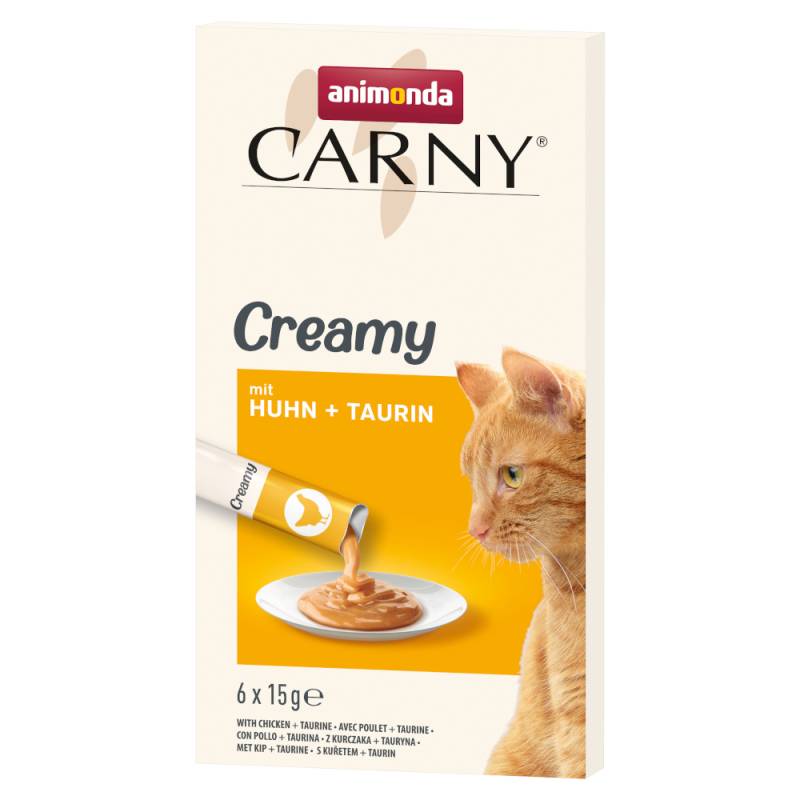 animonda Carny Adult Creamy - Sparpaket 24 x 15 g mit Huhn + Taurin von Animonda Carny