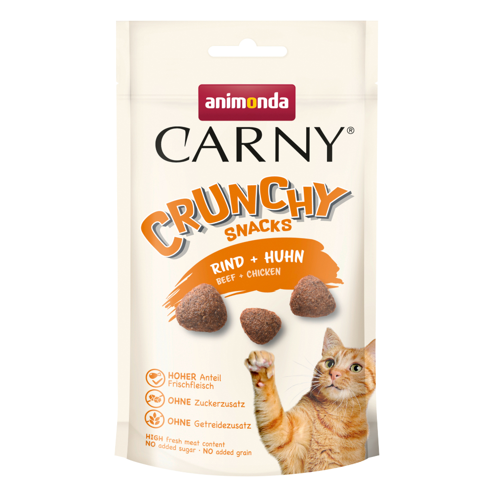 Animonda Carny Adult Crunchy - Sparpaket: 10 x 50 g Rind + Huhn Animonda Carny Adult Crunchy - Sparpaket: 10 x 50 g Rind + Huhn von Animonda Carny