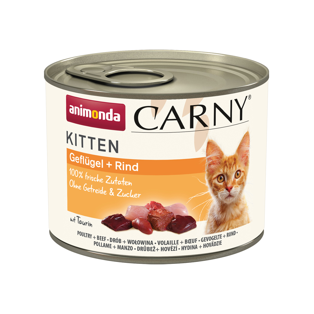 animonda Carny Kitten 12 x 200 g - Geflügel & Rind von Animonda Carny