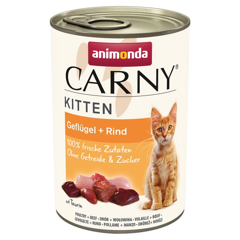 animonda Carny Kitten 12 x 400 g - Geflügel & Rind von Animonda Carny