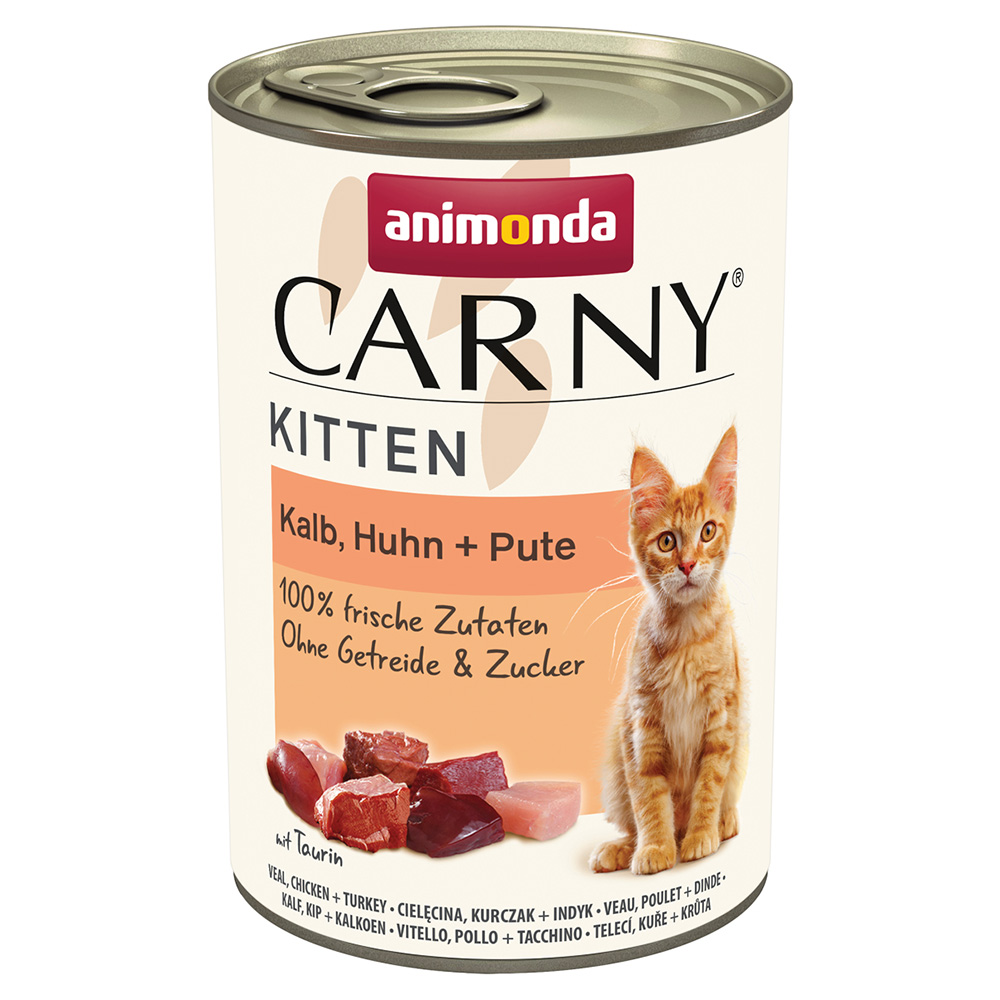 animonda Carny Kitten 12 x 400 g - Kalb, Huhn & Pute animonda Carny Kitten 12 x 400 g - Kalb, Huhn & Pute von Animonda Carny