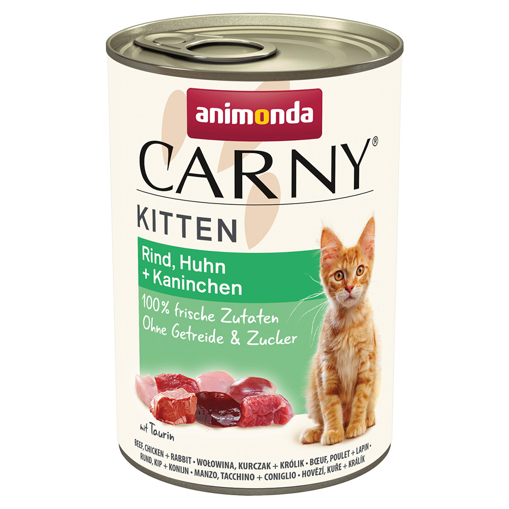 animonda Carny Kitten 12 x 400 g - Rind, Huhn & Kaninchen von Animonda Carny