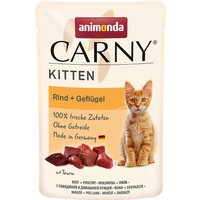 animonda Carny Kitten Pouch 12 x 85 g - Rind + Geflügel von Animonda Carny