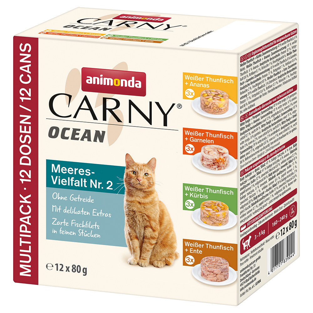 animonda Carny Ocean 12 x 80 g - Ocean Mixpaket 2 (4 Sorten) von Animonda Carny