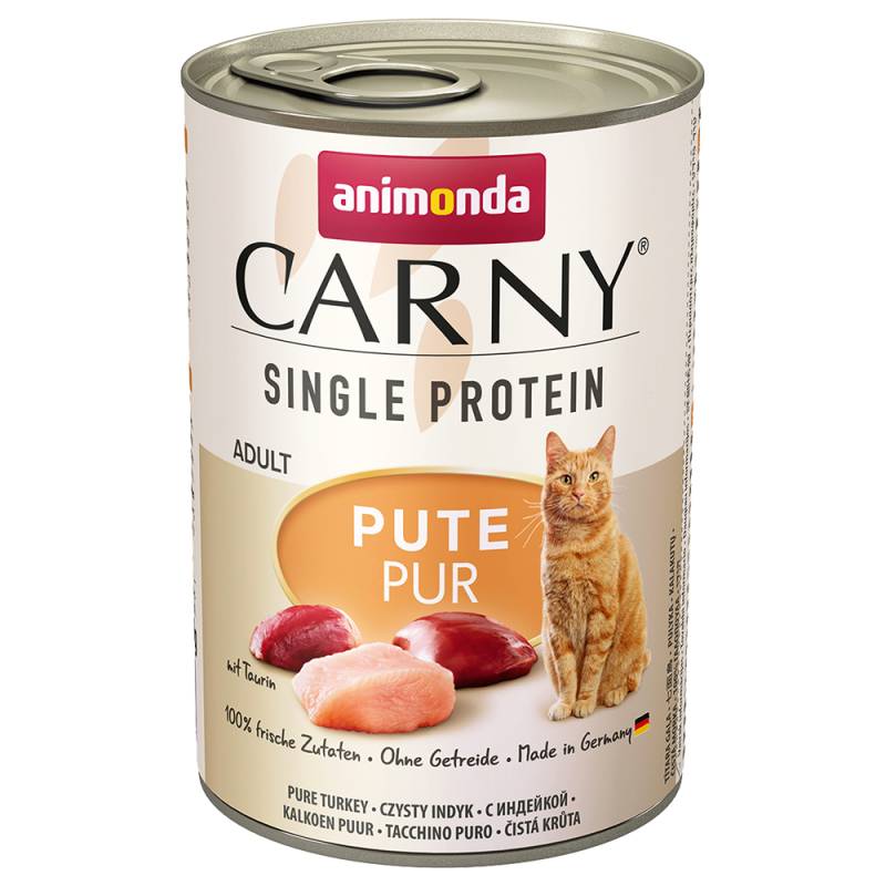 animonda Carny Single Protein Adult 6 x 400 g - Pute pur von Animonda Carny