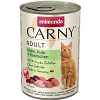 animonda Carny Adult 400g x 24 - Sparpaket - Huhn, Pute & Kaninchen von Animonda Carny