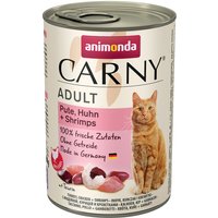 animonda Carny Adult 400g x 24 - Sparpaket - Pute, Huhn & Shrimps von Animonda Carny