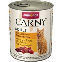 animonda Carny Adult 800g x 24 - Sparpaket - Mix (Rind, Rind & Huhn + Multi-Fleischcocktail) von Animonda Carny