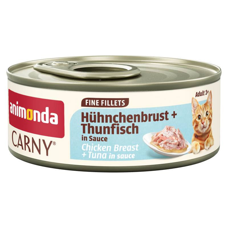 Sparpaket animonda Carny Adult in Soße 24 x 60 g - Hühnchenbrust & Thunfisch Sparpaket animonda Carny Adult in Soße 24 x 60 g - Hühnchenbrust & Thunfisch von Animonda Carny