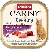 Sparpaket animonda Carny Country Adult 64 x 100 g - Rind, Lamm + Fasan von Animonda Carny