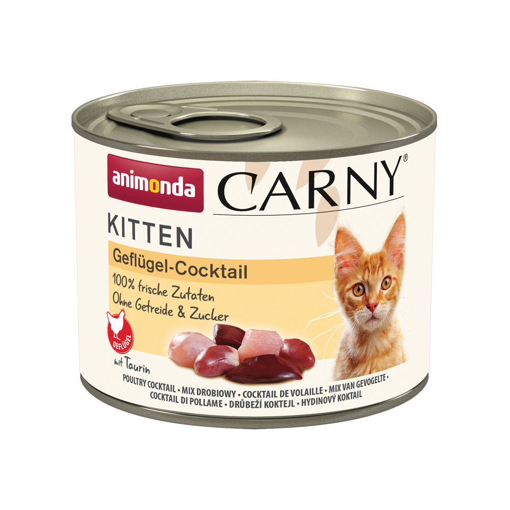 Sparpaket animonda Carny Kitten 24 x 200 g - Geflügel-Cocktail von Animonda Carny