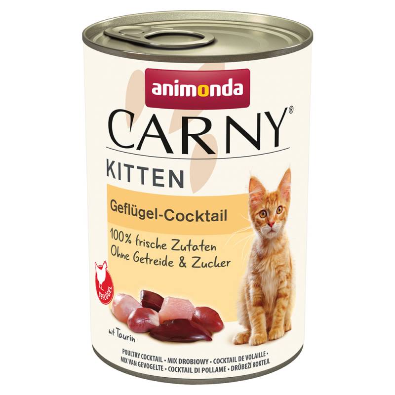 Sparpaket animonda Carny Kitten 24 x 400 g - Geflügel-Cocktail von Animonda Carny