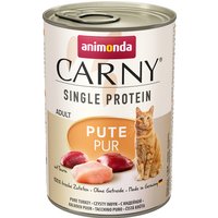 Sparpaket animonda Carny Single Protein Adult 24 x 400 g - Pute pur von Animonda Carny