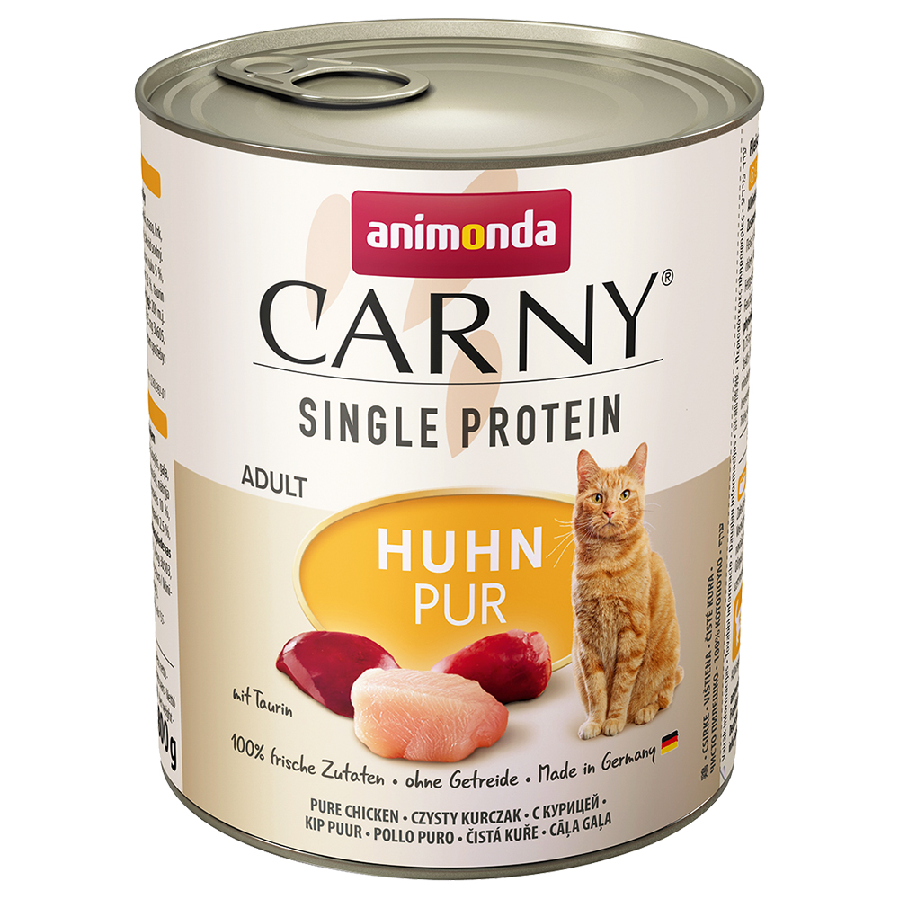 Sparpaket animonda Carny Single Protein Adult 24 x 800 g - Huhn pur von Animonda Carny