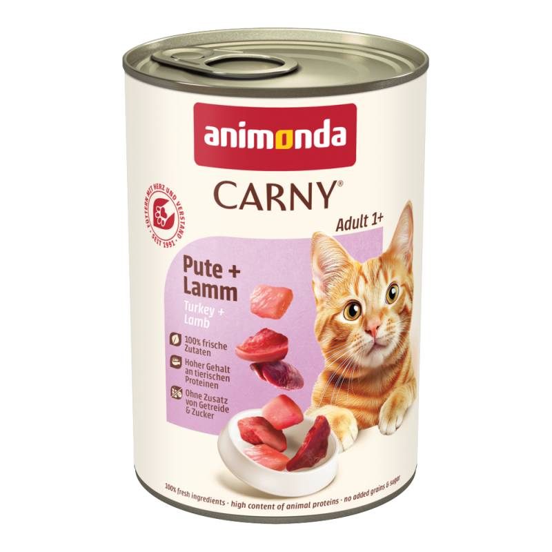 Sparpaket animonda Carny Adult 24 x 400 g - Pute & Lamm Sparpaket animonda Carny Adult 24 x 400 g - Pute & Lamm von Animonda Carny