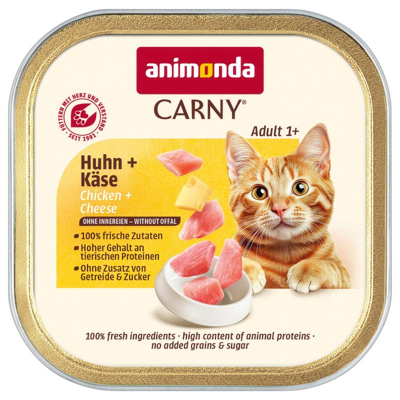 Sparpaket animonda Carny Adult 64 x 85 g - Huhn & Käse Sparpaket animonda Carny Adult 64 x 85 g - Huhn & Käse von Animonda Carny