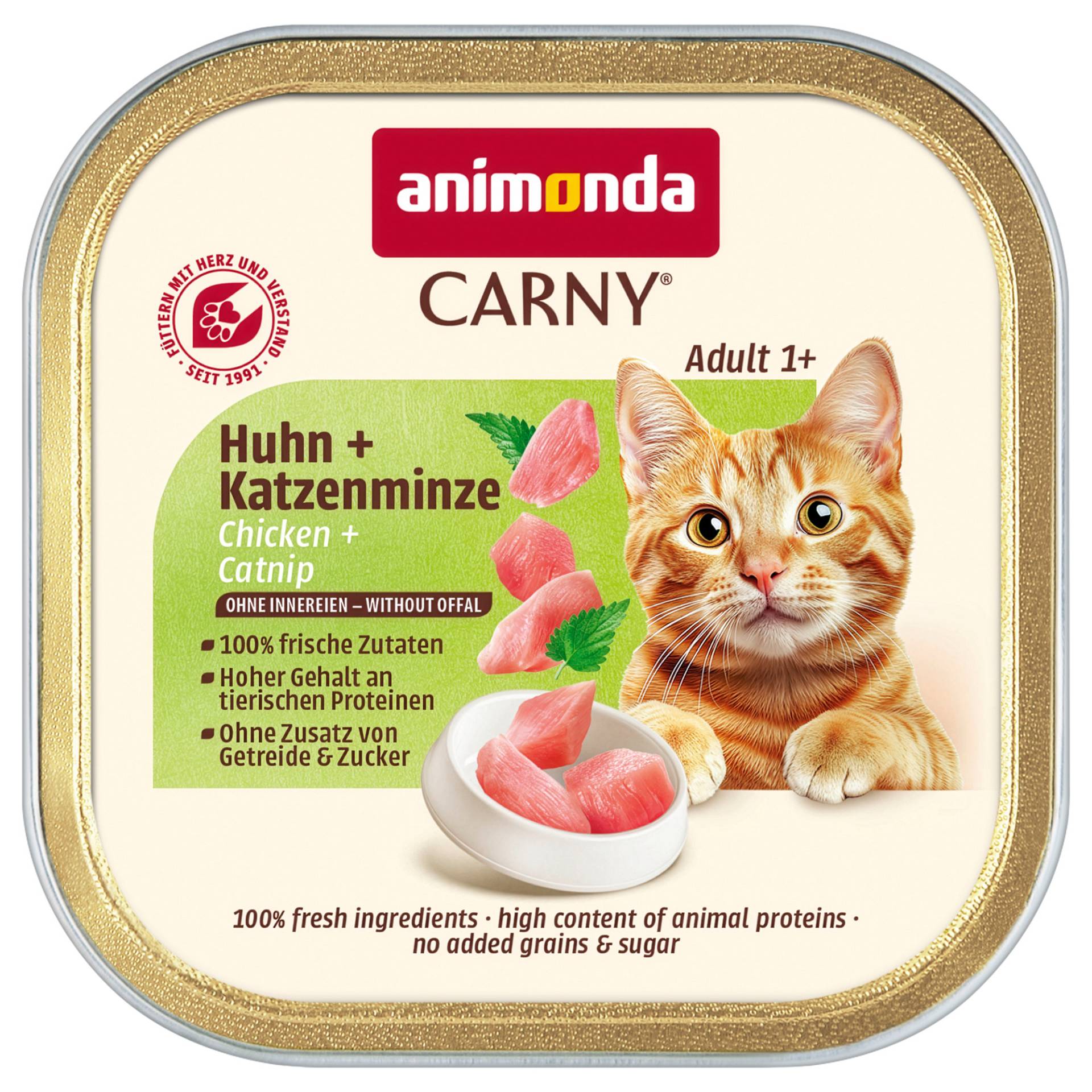 Sparpaket animonda Carny Adult 64 x 85 g - Huhn & Katzenminze Sparpaket animonda Carny Adult 64 x 85 g - Huhn & Katzenminze von Animonda Carny