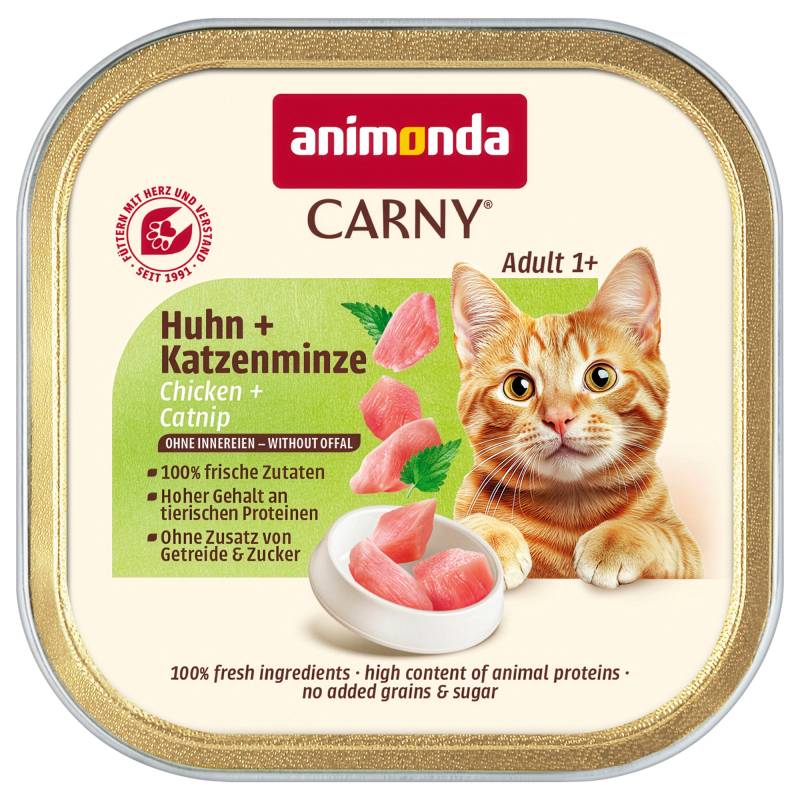Sparpaket animonda Carny Adult 64 x 85 g - Huhn & Katzenminze Sparpaket animonda Carny Adult 64 x 85 g - Huhn & Katzenminze von Animonda Carny
