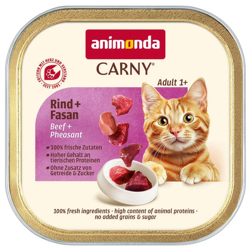 Sparpaket animonda Carny Adult 64 x 85 g - Rind & Fasan Sparpaket animonda Carny Adult 64 x 85 g - Rind & Fasan von Animonda Carny