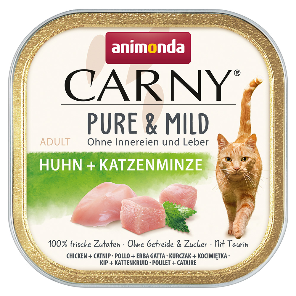 Sparpaket animonda Carny Adult Pure & Mild 64 x 100 g - Huhn + Katzenminze Sparpaket animonda Carny Adult Pure & Mild 64 x 100 g - Huhn + Katzenminze von Animonda Carny