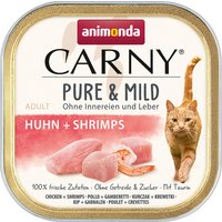 Sparpaket animonda Carny Adult Pure & Mild 64 x 100 g - Huhn + Shrimps von Animonda Carny