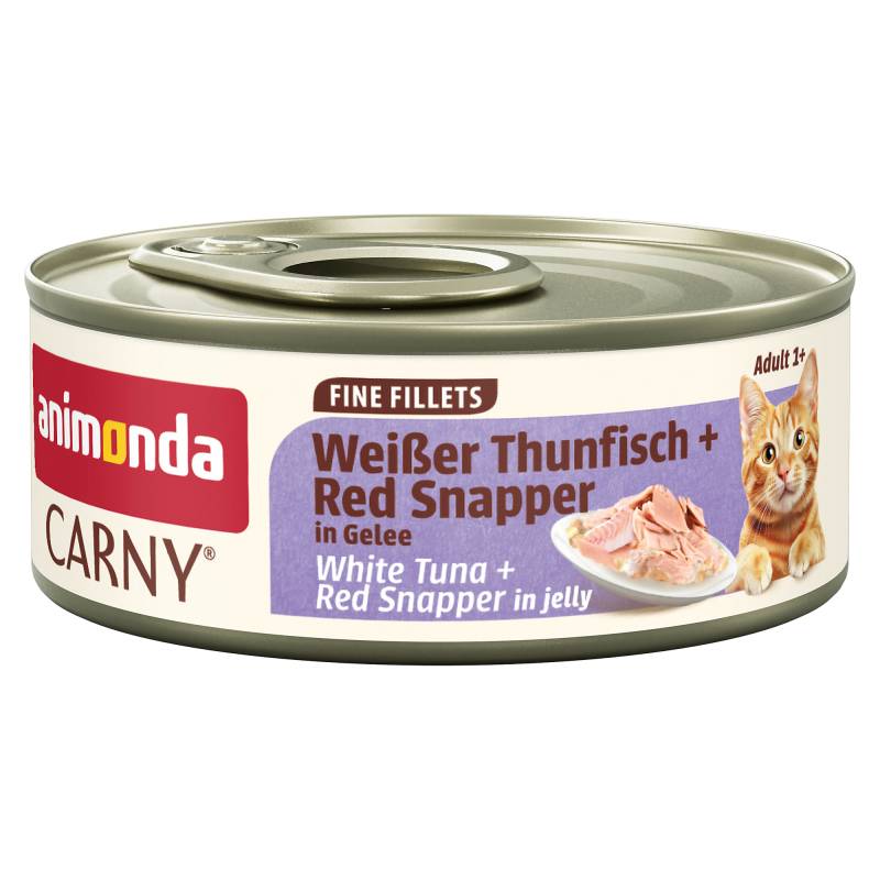 animonda Carny Adult Fine Fillets in Gelee 12 x 60 g - Weißer Thunfisch & Red Snapper animonda Carny Adult Fine Fillets in Gelee 12 x 60 g - Weißer Thunfisch & Red Snapper von Animonda Carny