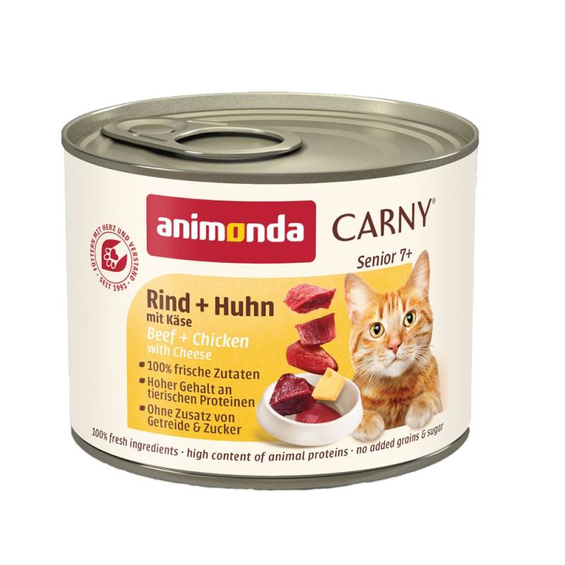 animonda Carny Senior 6 x 200 g - Rind, Huhn & Käse animonda Carny Senior 6 x 200 g - Rind, Huhn & Käse von Animonda Carny