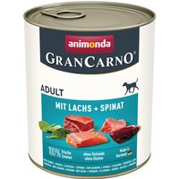 Sparpaket animonda GranCarno Original 24 x 800 g - Lachs & Spinat von Animonda GranCarno