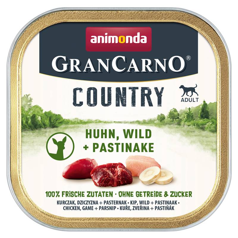 animonda GranCarno Adult Country 22 x 150 g - Huhn, Wild & Pastinake von Animonda GranCarno