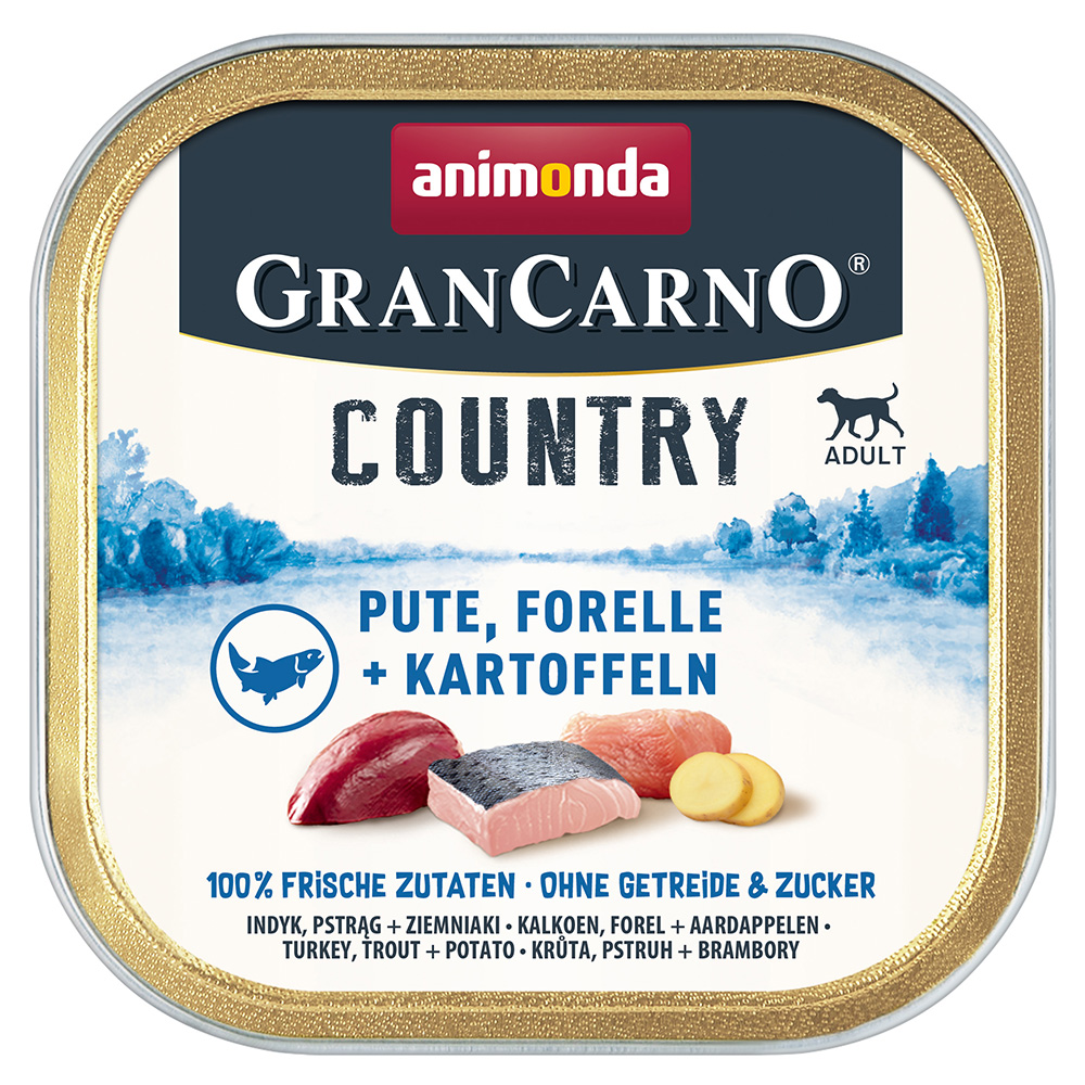 animonda GranCarno Adult Country 22 x 150 g - Pute, Forelle & Kartoffel von Animonda GranCarno