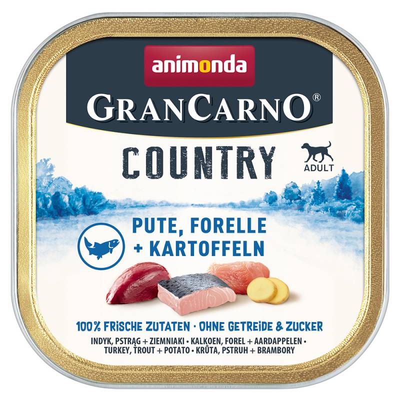 animonda GranCarno Adult Country 22 x 150 g - Pute, Forelle & Kartoffel von Animonda GranCarno