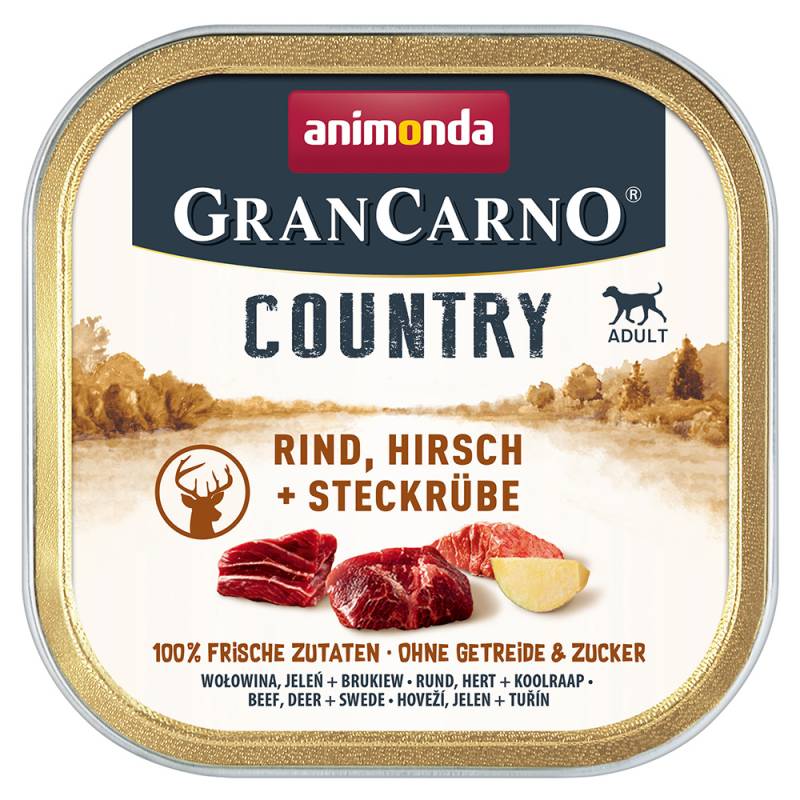 animonda GranCarno Adult Country 22 x 150 g - Rind, Hirsch & Steckrübe von Animonda GranCarno