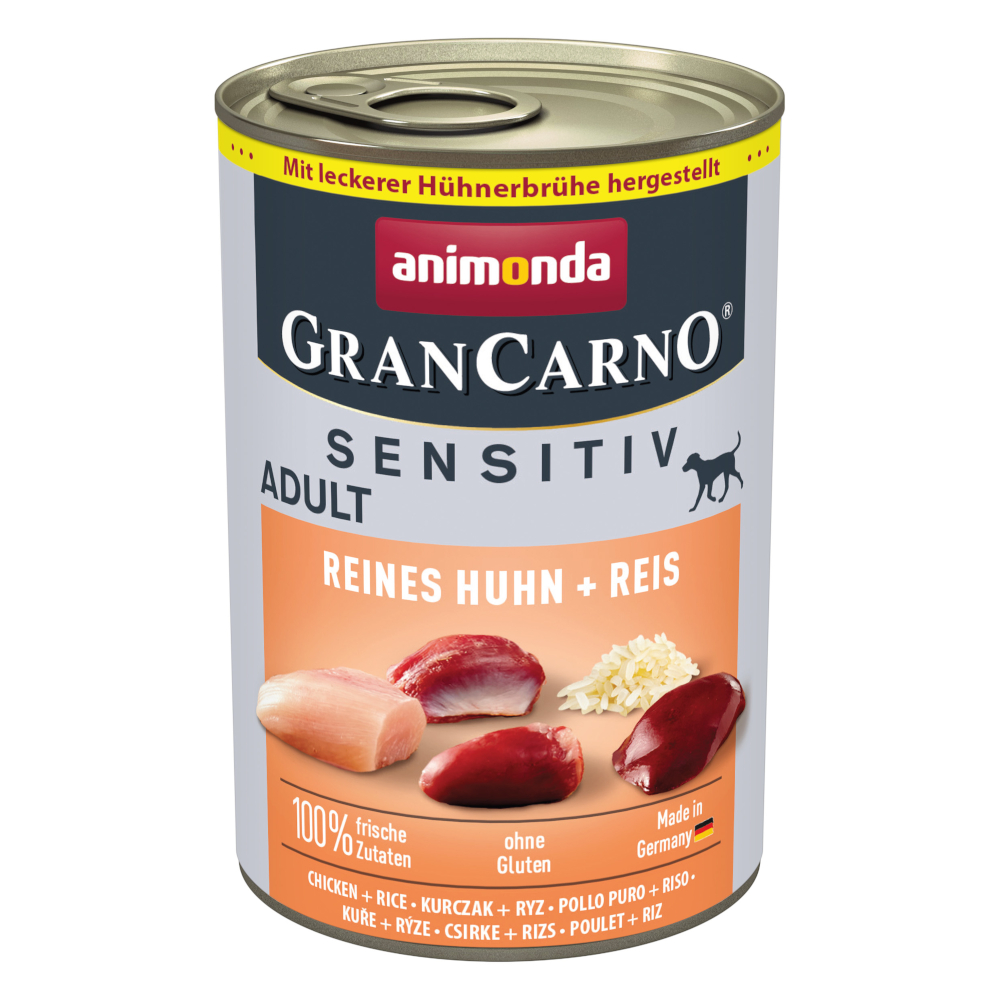 animonda GranCarno Adult Sensitive 24 x 400 g - Reines Huhn & Reis animonda GranCarno Adult Sensitive 24 x 400 g - Reines Huhn & Reis von Animonda GranCarno
