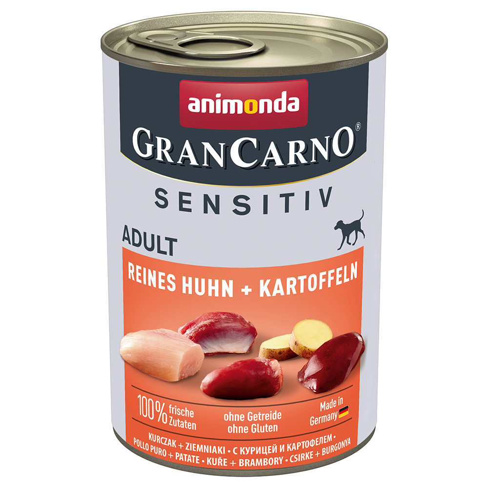 animonda GranCarno Adult Sensitive 6 x 400 g - Reines Huhn & Kartoffeln von Animonda GranCarno