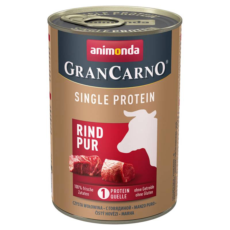 animonda GranCarno Adult Single Protein 6 x 400 g - Rind Pur von Animonda GranCarno