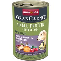 animonda GranCarno Adult Superfoods 24 x 400 g - Lamm + Amaranth, Cranberries, Lachsöl von Animonda GranCarno