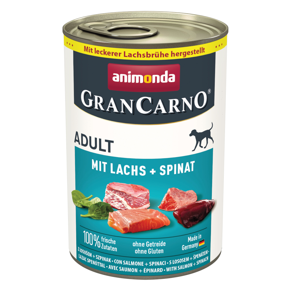 animonda GranCarno Original Adult 6 x 400 g - Lachs & Spinat von Animonda GranCarno