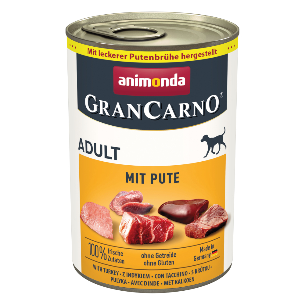 animonda GranCarno Original Adult 6 x 400 g - mit Pute von Animonda GranCarno