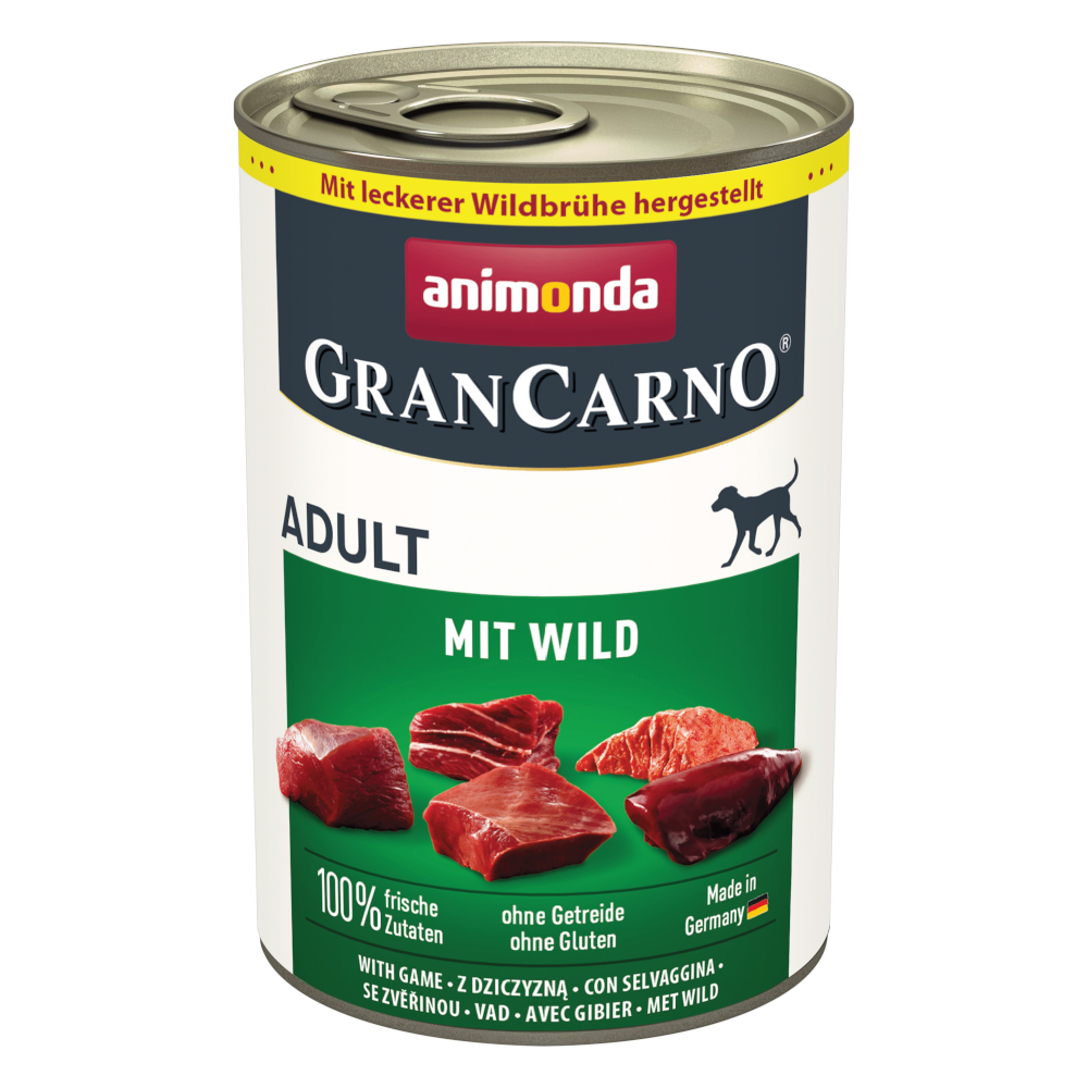 animonda GranCarno Original Adult 6 x 400 g - mit Wild von Animonda GranCarno