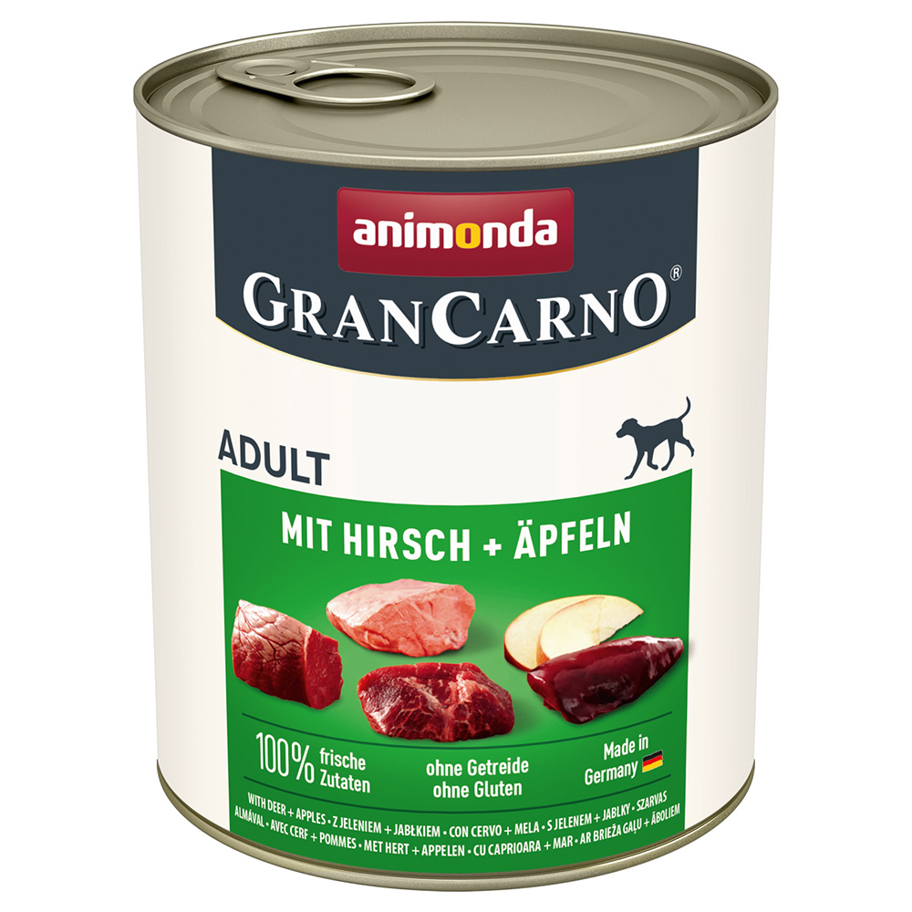 animonda GranCarno Original Adult 6 x 800 g - Hirsch & Äpfel von Animonda GranCarno